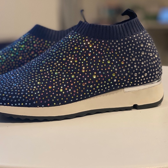 Carvela Women's rhinestone slip on sneaker - Picture 2 of 5